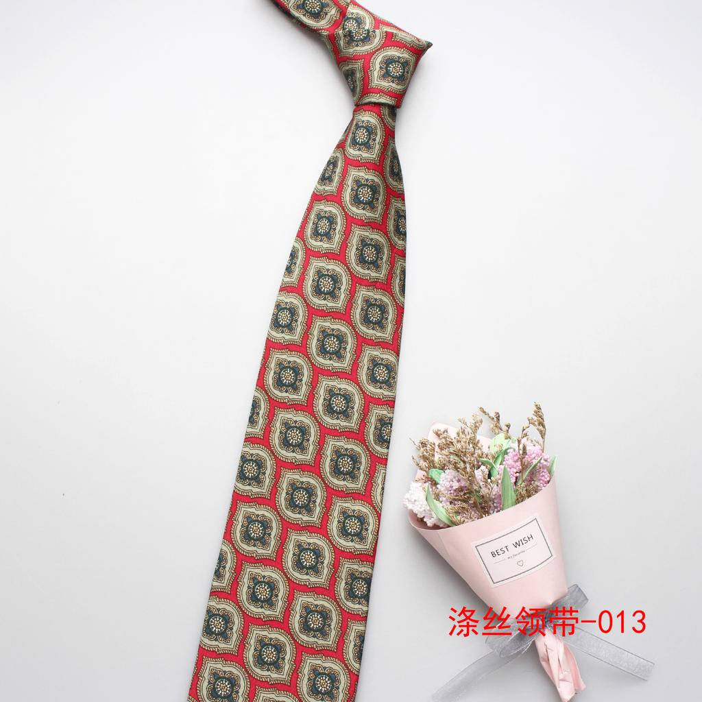 9Cm Men'S Tie, Polyester Silk Exquisite Printed Tie, Business Casual Suit Tie