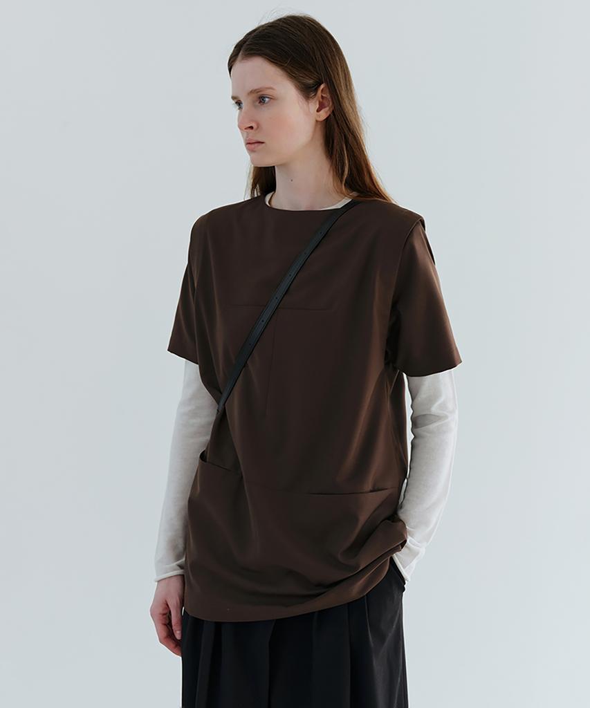 Aubeuawo Dart Line Blouse (Brown)