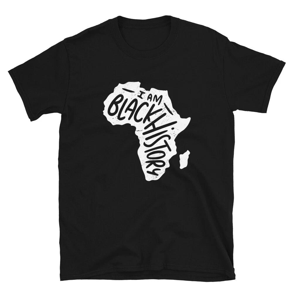 Map Of Africa Black History Cool Graphic T-Shirt 4XL