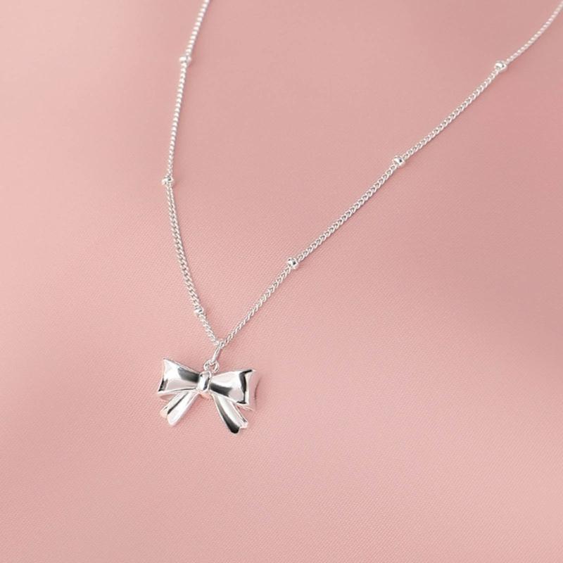 Blingbling Crystal Diamante Bowknot Necklace Clavicle Chain Gifts for Girls Present Sexy Diamante Clavicle Chain