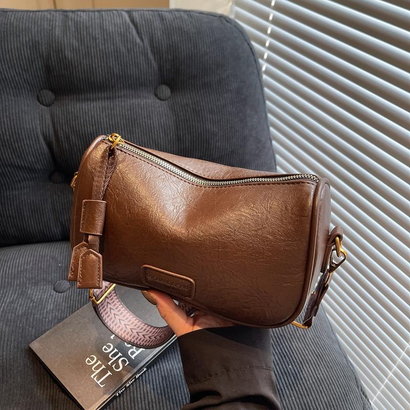 Fashionable Women's Shoulder Bag for Girl Fashion Style Boston Tote Bag Pu Leather Retro Underarm Bag Female Accessory