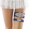 NZUK Sexy Lace Garters with Rhinestone Thigh Loop Girls Wedding Party Bridal Rose Leg Garter Belt Stocking Suspender