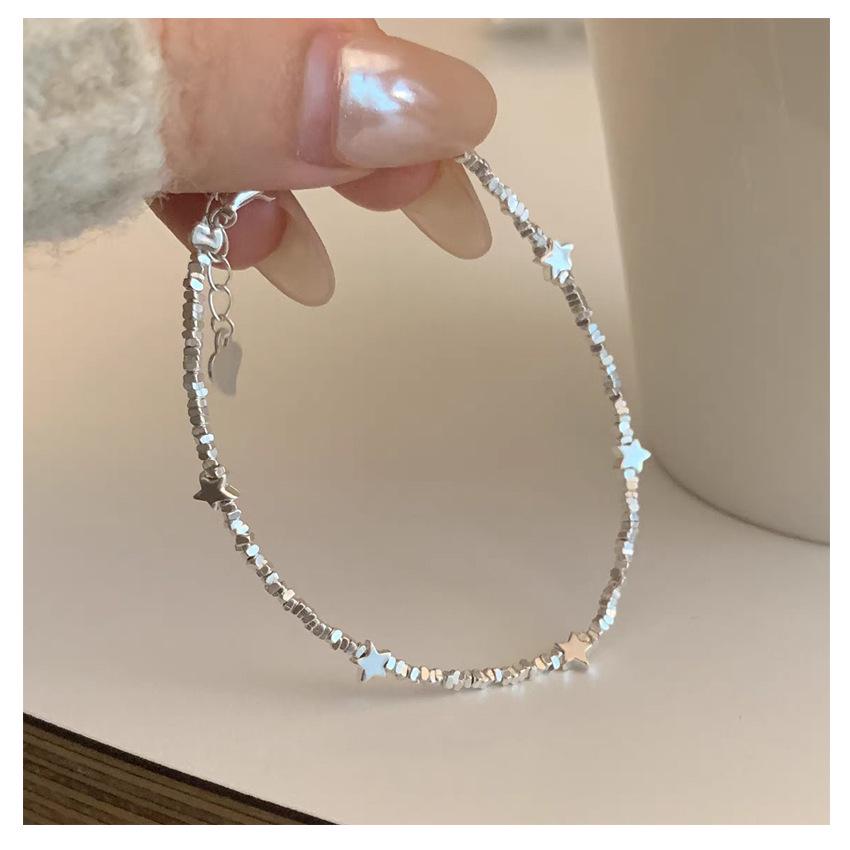 S925 Sterling Silver Star Fragment Bracelet - Light Luxury, Exquisite Design, Stackable Women’s Hand Jewelry