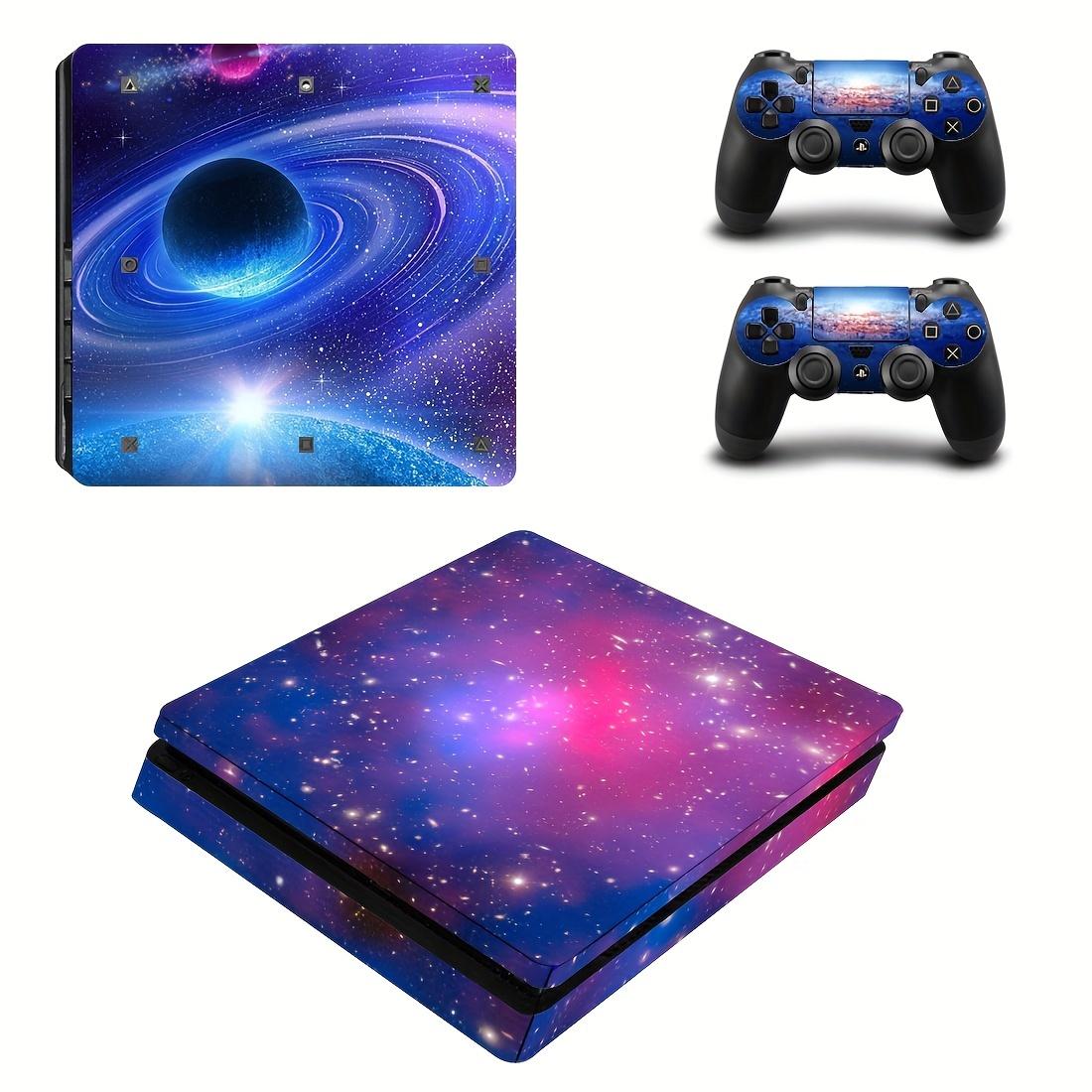 

Виниловая наклейка для PS4 Slim, Playstation 4, тонкая консоль и 2 контроллера, наклейка на кожу для PS4 S, аксессуары для кожи