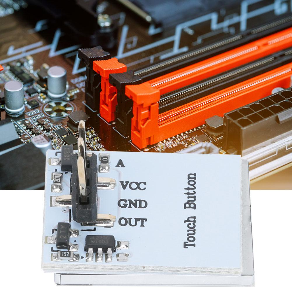 2 Stück HTTM 2,7V6V Kapazitives Anti-Interferenz Touch-Schalter Tastenmodul(blau )