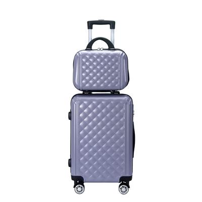 Mala de Viagem Leve Resistente a Quedas ABS+PC com Rodas Universais, 12-20 Polegadas