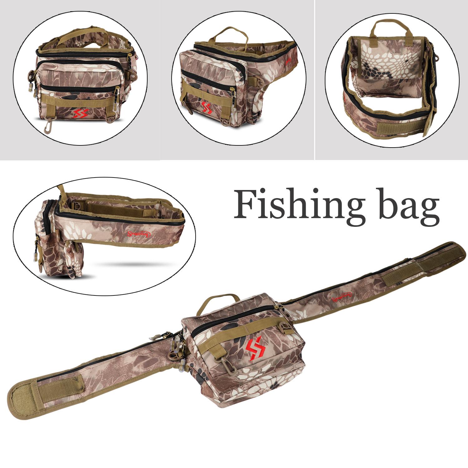 

На открытом воздухе водонепроницаемая сумка для снастей на одно плечо, сумки для хранения рыболовных снастей, прочная сумка серый
