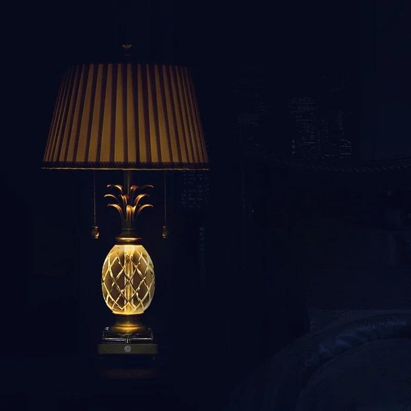 Modern LED Crystal Floor Lights For Living Room Study Floor Lamp Copper Bedroom Bedside Table Lamps Interior Lighting Decoratio