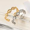 Elegant Non-Fading Gold-Plated Bracelet for Women – Luxury Chain with Open Design, Hot Seller