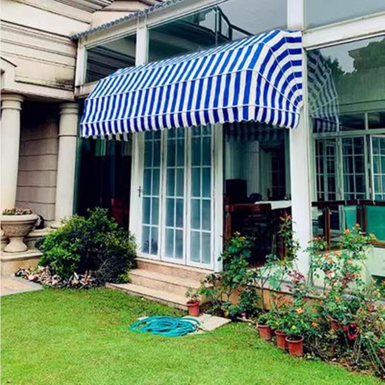French Curved Trapezoidal Sunshade Awning for Doors and Windows