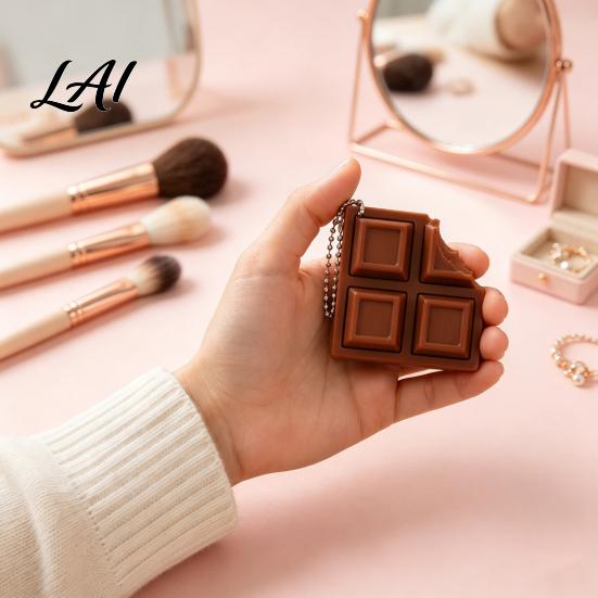 Handheld Fidget Devices 3D Printed Chocolate Candy Bar Clicker Toy Keyboard Anxiety Relief Gifts Keychain Office Desk Stress Toy for Kids,