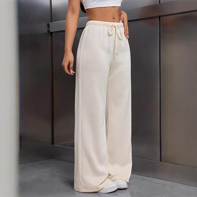 Spring and Autumn Women's Loose-Fitting Wide Leg Sports Low-Waist Drawstring Casual Pants