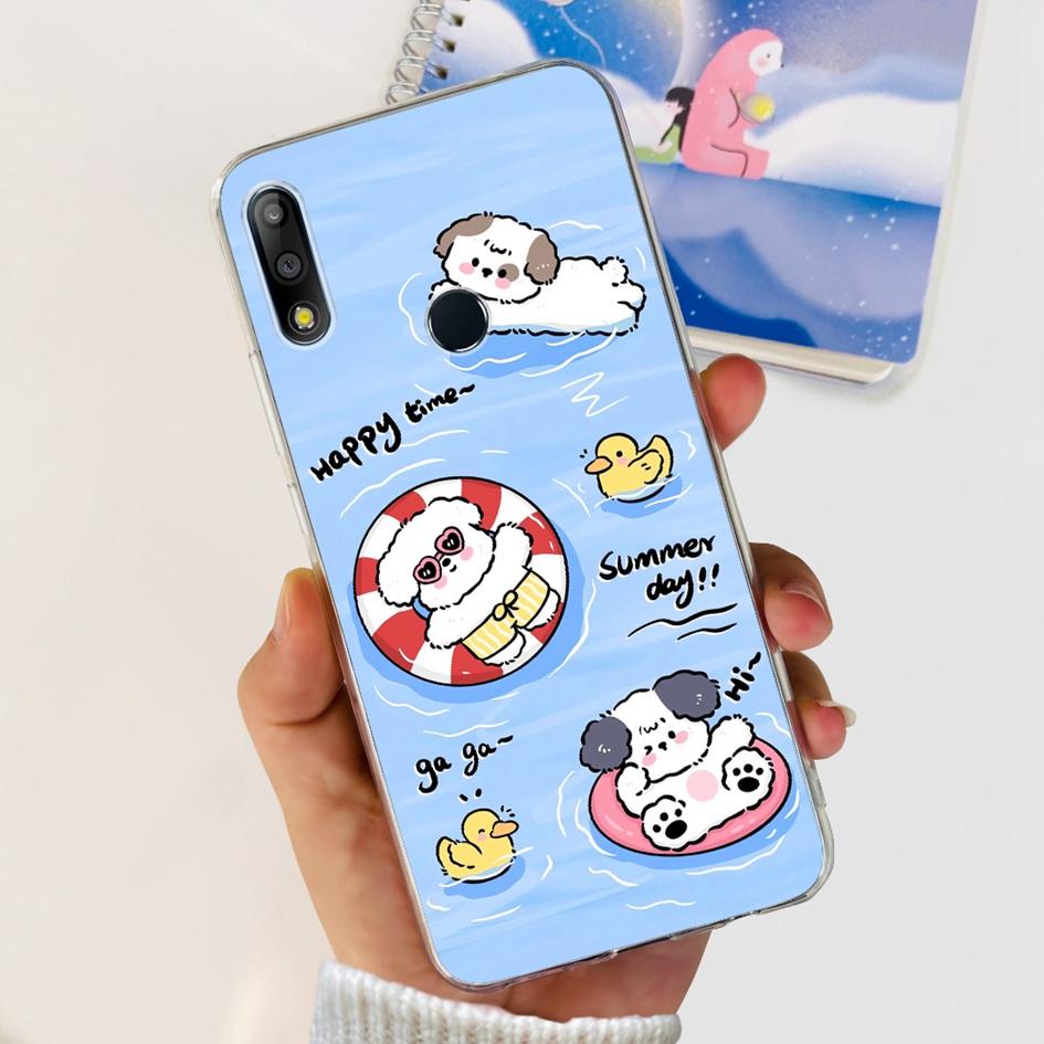 Pouzdro na telefon pro Asus Zenfone Max Pro M2 ZB631KL ZB633KL ZB630KL Pouzdra Silikonové Měkké Průhledné Kryt pro Asus X01BDA X01AD X01BD Funda