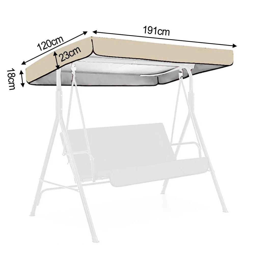 All Weather Patio Swing Canopy Cover Protects Swing from Dust and Moisture Perfect for Gardens and For Terraces