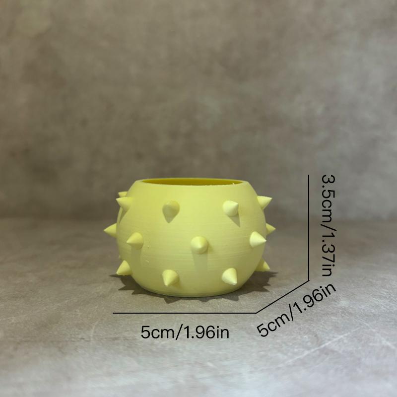 4 Pieces Mini Spherical Flower Pot Succulent Pot Desktop Ornament Plastic Planter Home Decor Plant Pot