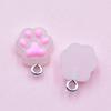 Transparent Resin Cat Paw Pendant for DIY Jewelry