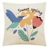 Pillow Nordic Linen Pillow Cover Spring Living Room Sofa Cushion Lumbar Cushion
