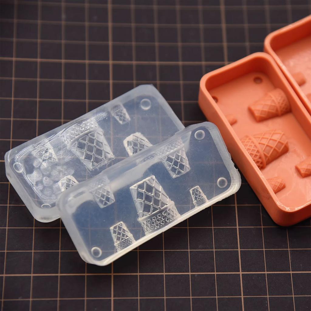 Silicone Ice Cream Cone Molds Candy Toy Molds Candy Food Molds Resin Casting Moulds Perfect Gift for Baking Enthusiasts