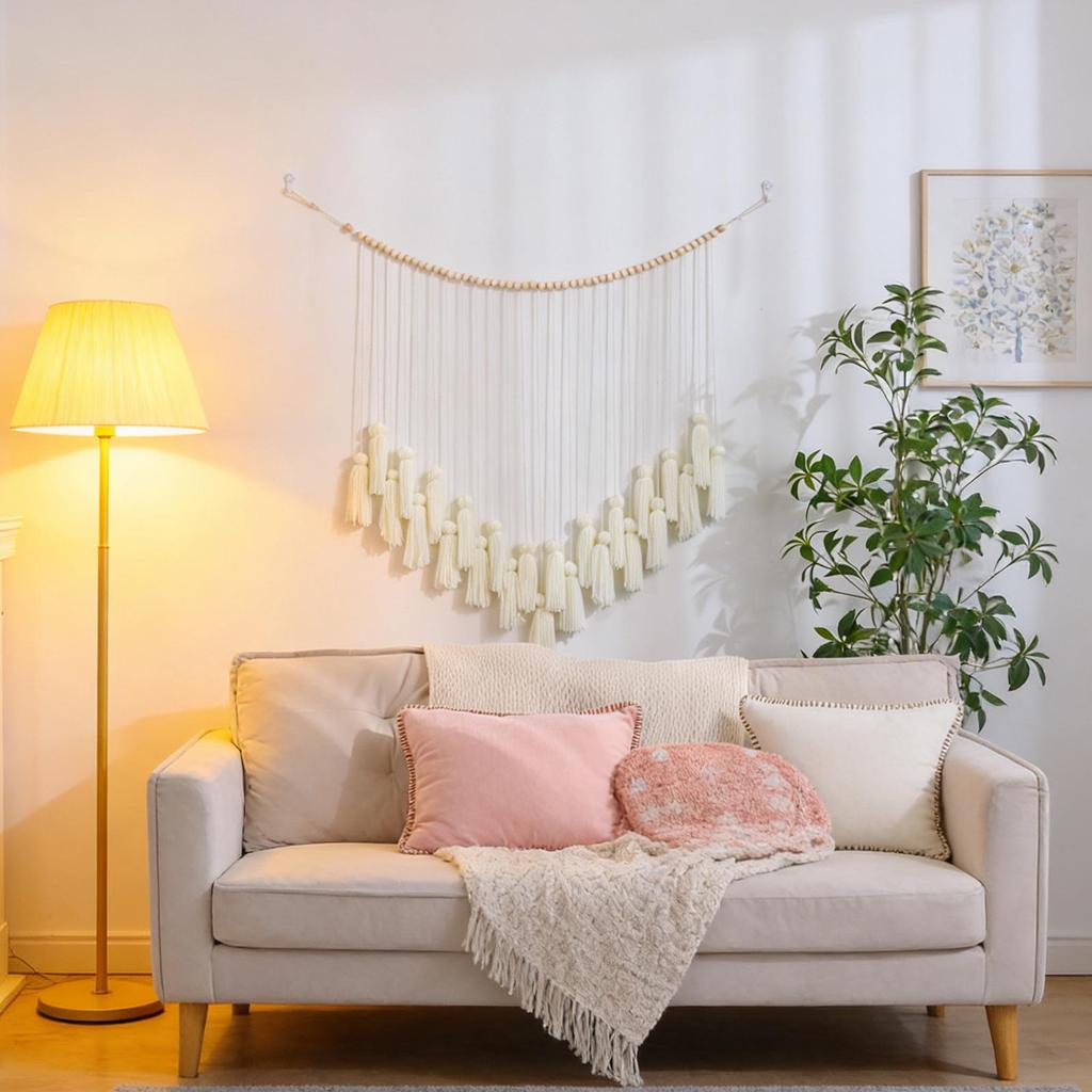 Bohemian Handwoven Tapestry Wall Hanging for Living Room/Bedroom