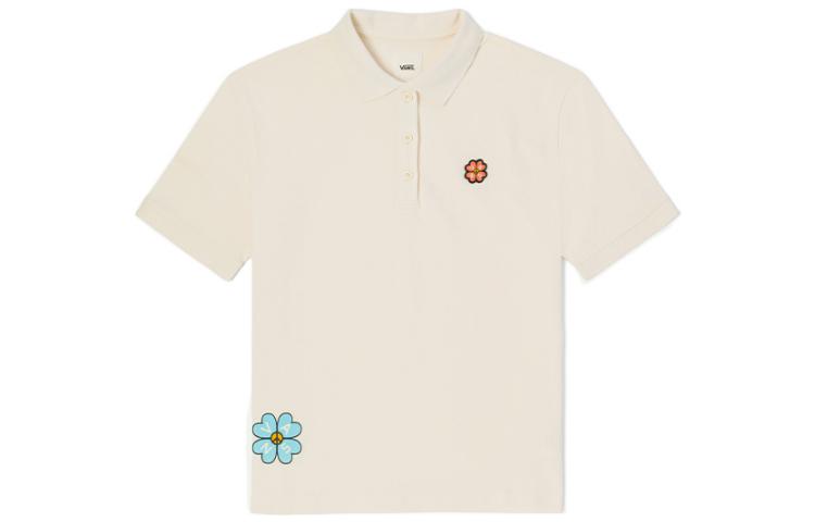 Vans Polo Shirts Women s Ecru Polo Collar Moderate Straight Fit VN0A7TP13KS XXL