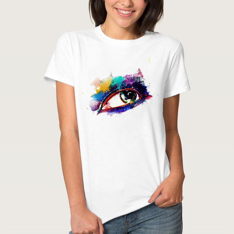 

Women Tshirt 2025 Cute Trend Cartoon Summer Fashion Cartoon Print Short Sleeve Lovely Clothes Tops Tees Tshirt Ladies T-Shirt S білий