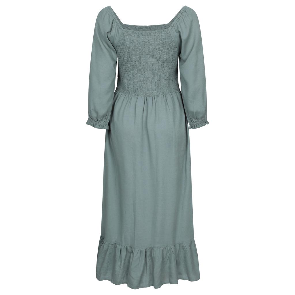 Mountain Warehouse Womens/Ladies Cadiz Shirred Long-Sleeved Midi Dress