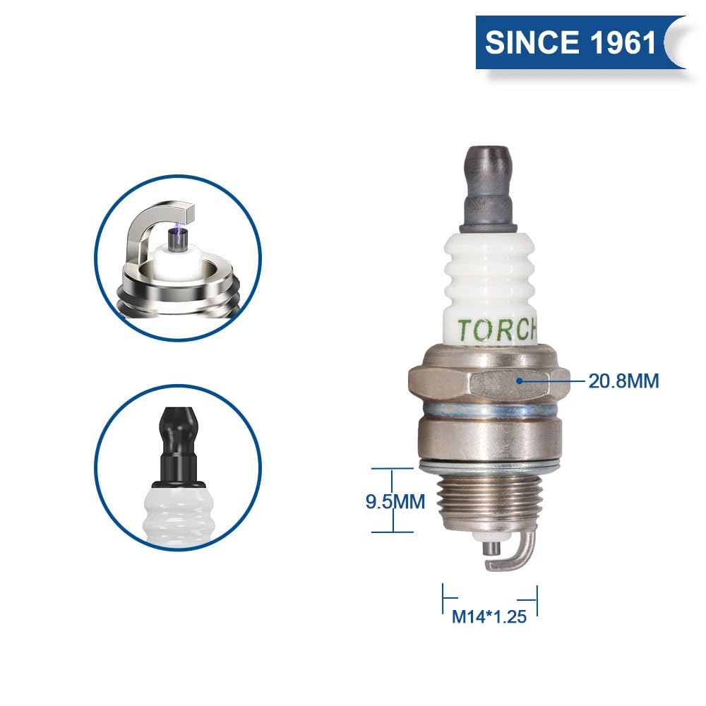 Torch General Plug L6RTC (Integrated Terminal) 1 Replacement NGK BPMR6A 6726 / CHAMPION 848