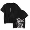 Vintage Washed Anime Print Men’s Harajuku T-Shirt
