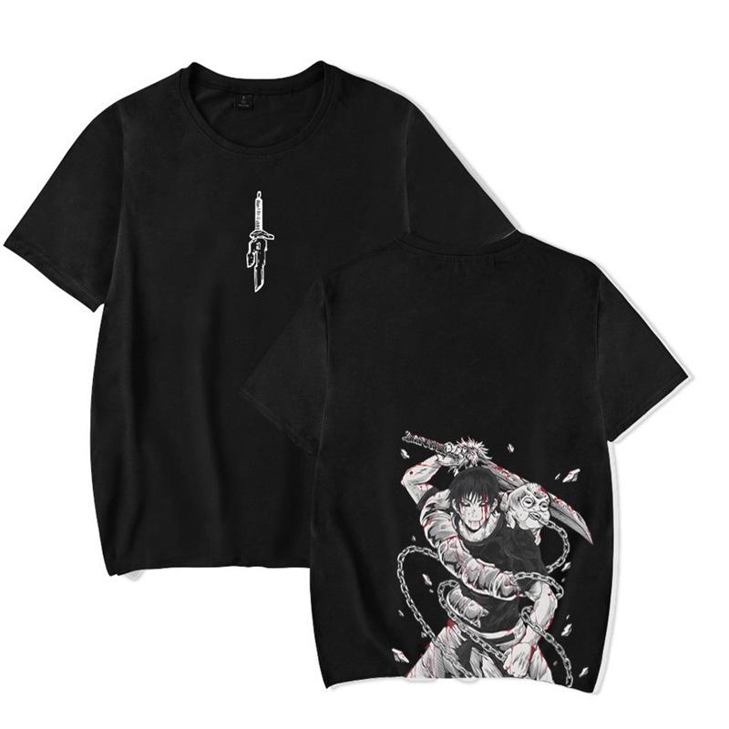 Vintage Washed Anime Print Men’s Harajuku T-Shirt