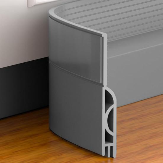 1M Door Bottom Sealing Strip Under-Door Sweep Weather Stripping Light Noise Dust Blocking Windproof Door Stopper Door Bottom Gap Filler Strip