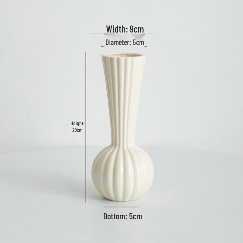 OIMG Nordic Cream Ceramic Vase