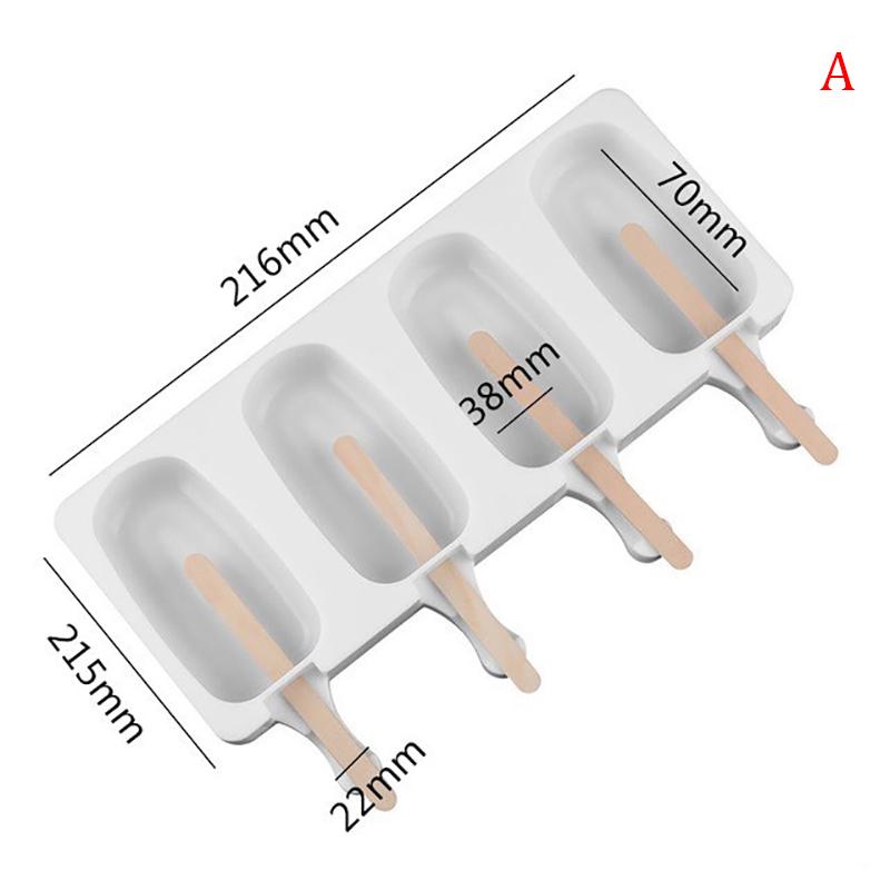 

8&4 Полостная форма для эскимо, форма для мороженого, силиконовый толстый материал, форма для кубиков льда as the picture