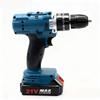 21V High-Power Brushed Lithium-Ion Hand Drill with Impact, Speed, & Three-Function Settings - Electric Drill Tool Set.