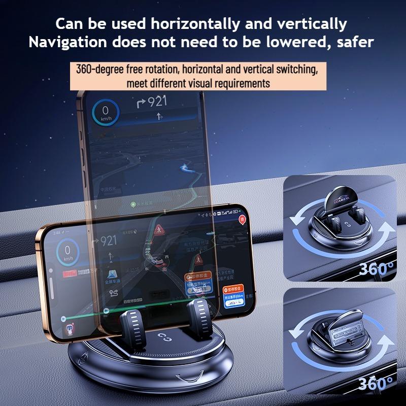 360 Degree Rotating Car Phone Holder Sticky Suction Cup Multi-Purpose Use Mobile Stand for Dashboard Auto & House Car Accessory