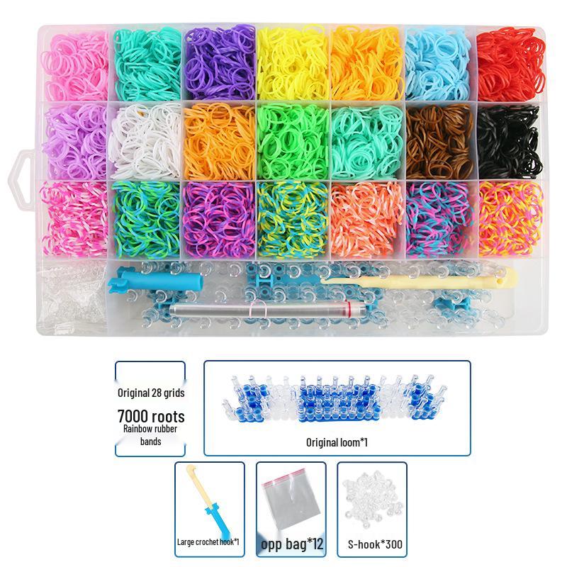 

Набор для плетения радужных браслетов из резинок своими руками для детей