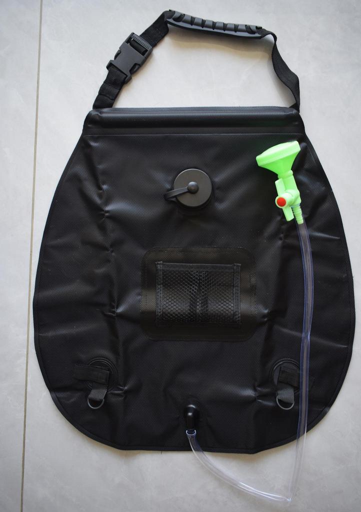 Solar-Powered 20L Portable Camping Shower Bag for Outdoor Use
