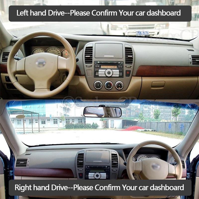 Quality Leather Instrument Panel Protection Pad and Light-proof Pad for Nissan Sylphy G11 2005-2009 Bluebird Car Accessories