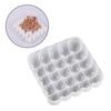 Half Bead Coaster Molds Square Silicone Coaster Mold Cup Mat Mold Square Epoxy Casting Mold for Resin Coaster Home Decor