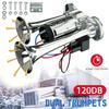 12V/24V Electric Horn Dual Trumpets Super Loud Horn Car Accessories Air Horn Large Truck