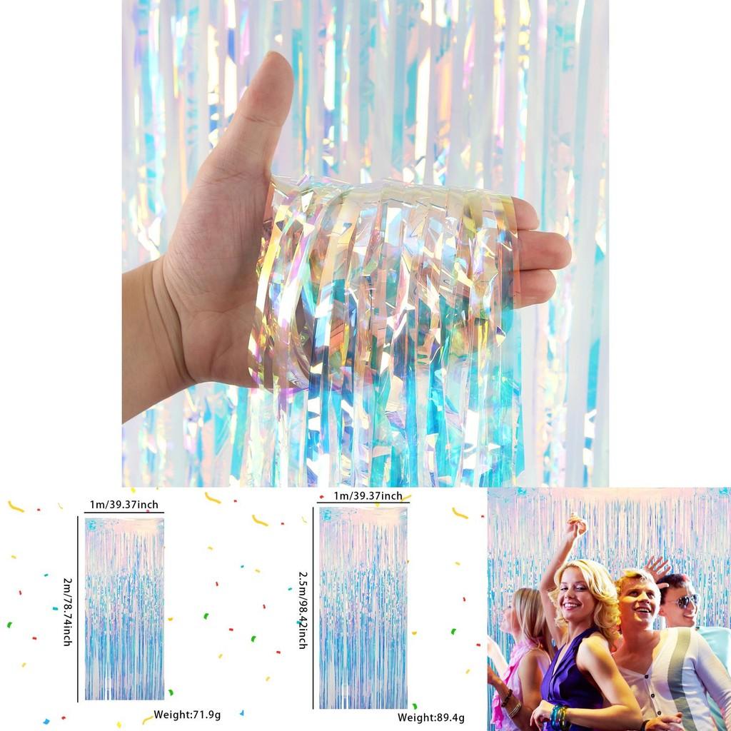 Vibrant Rainbow Streamer Curtain For Parties And Weddings Decorative Backdrop