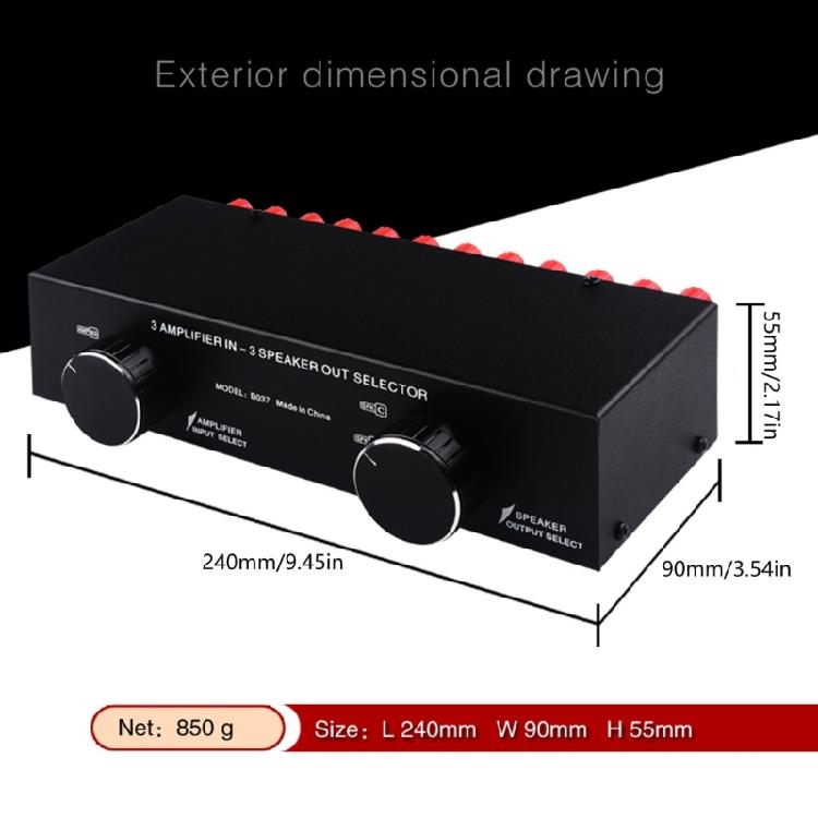 Easy Signal Switching Converters 3 Amplifiers In 3 Speaker Out Selector