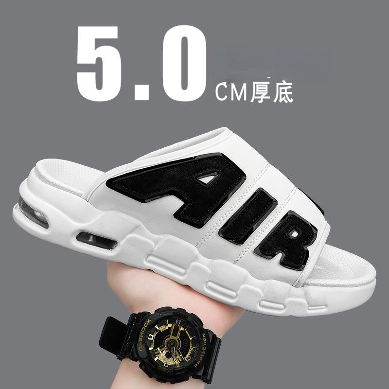 Fashion Graffiti Men's Summer Sandals Outdoor Thick Sole Versatile Beach Anti Slip Shoes Breathable Men's Designer Open-Toe Slippers