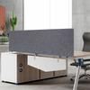 Modern Grey Table Mounted Office Partition Desk Divider, Privacy Panel Screen for Workspace, Study and Meetings 59.1x23.8x1 Inch