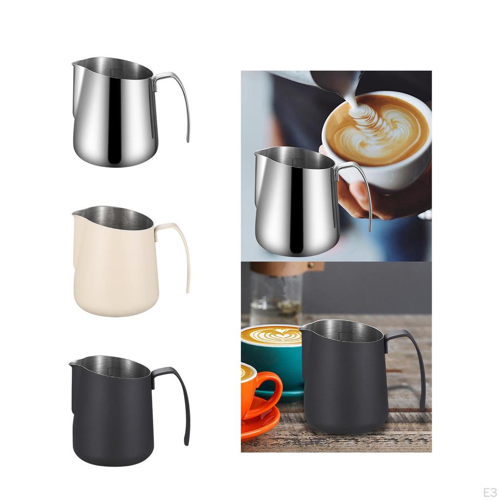 Coffee Milk Frothing Jug, Espresso Steam Jug with Scale, for Latte Art, Cappuccino
