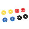 8Pcs Tennis Racquet Vibration Dampener Rubber 4 Colors Tennis Shock Buffer for Practices Performances