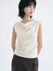 YJACK W_More Attention Draped Sleeveless Jersey Blouse (120Gsm) Ljk2102