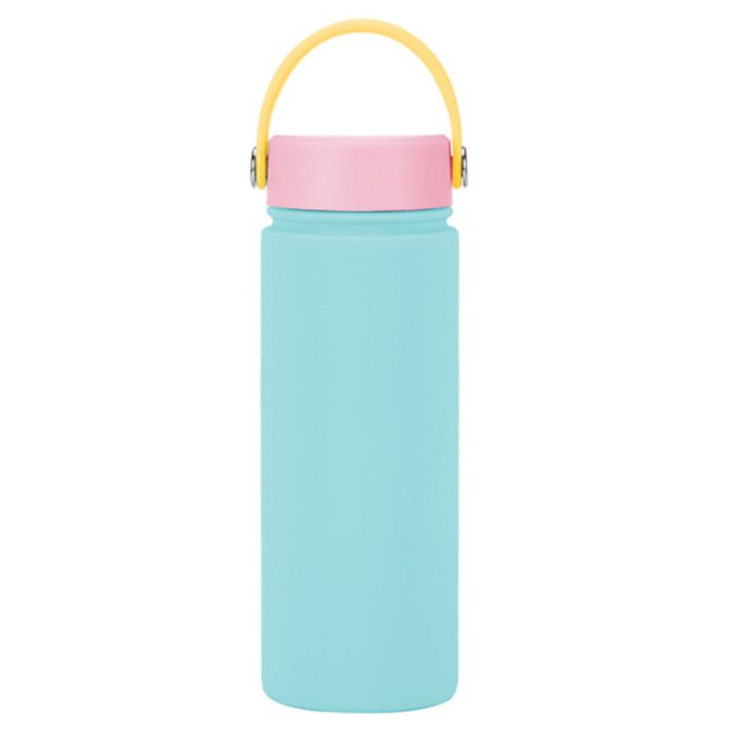 550ml Stainless Steel Vacuum Insulated Travel Mug With Wide Mouth Carry Strap - Outdoor Sports Water Bottle Gym Hiking