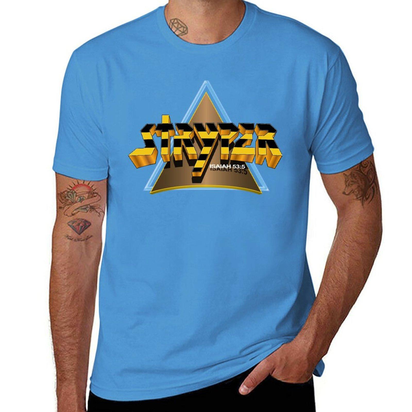 

Stryper - Logo w/ Triangle T-Shirt customizeds sports fans oversized t shirts for men M