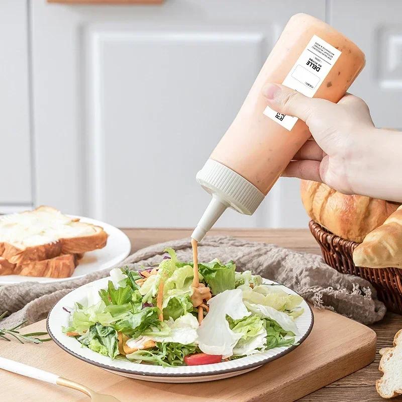 1/5-Loch-Quetschflasche für Gewürzsauce, Salz, Pfeffer, Mehl, Pulver, Shaker, Ketchup, Salatsaucenspender, BBQ-Gewürzbehälter, 350 ml