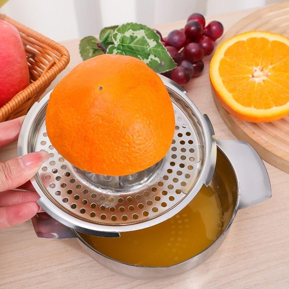 Juicer 304 Stainless Stee Hand Pressed Juice Maker With Bowl Lemon Squeezer  Fruit
